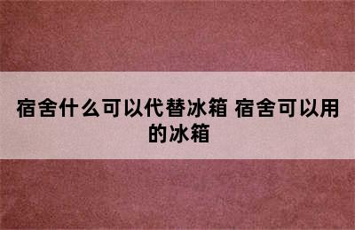 宿舍什么可以代替冰箱 宿舍可以用的冰箱